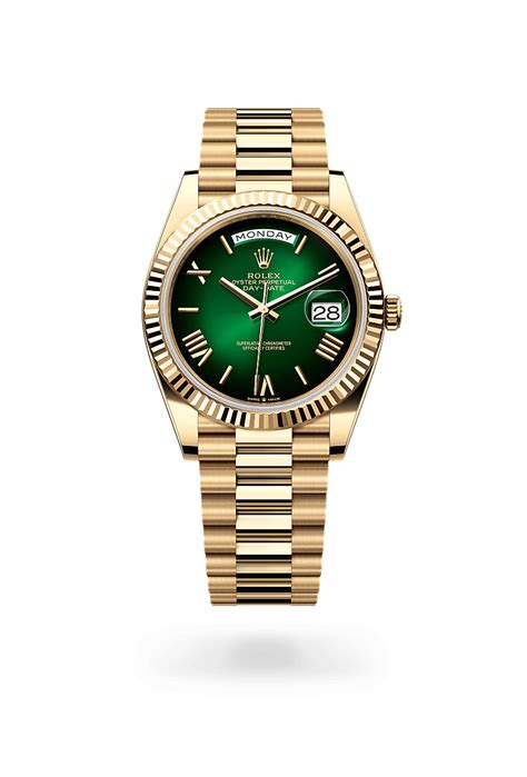 rolex day date 40 in 18 ct yellow gold
